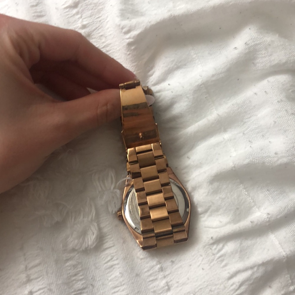 ROSE GOLD BLACK MICHAEL KORS WATCH USED AUTHENTIC YOUR OBO - Picture 7 of 14